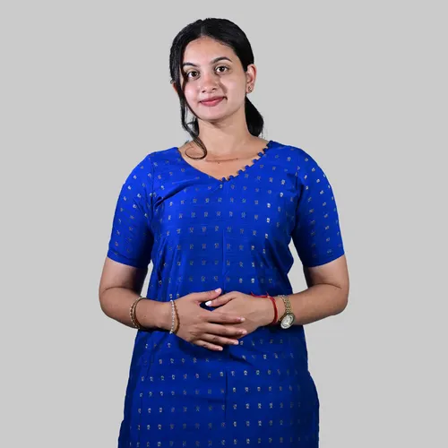 Rayal blue kurti set